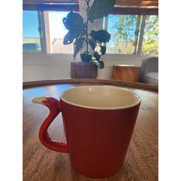 2012 Starbucks Red Fox Tail Handle Coffee Cup Tea Mug | 8oz | Porcelaine - Picture 4 of 6